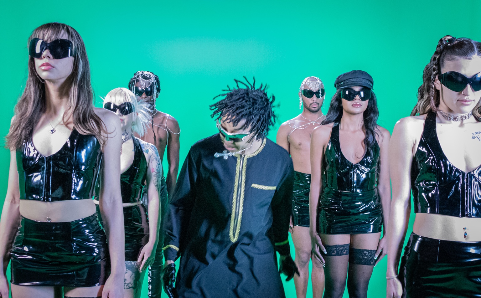 Indika Sam in a futuristic group visual